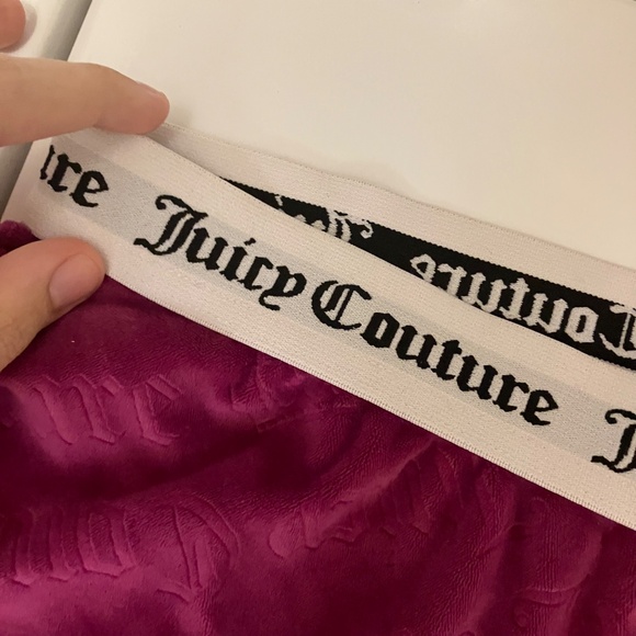 Y2K Juicy Couture Women Sleepwear Medium Purple Sleep Shorts Shorts Logo Velour - Picture 6 of 7